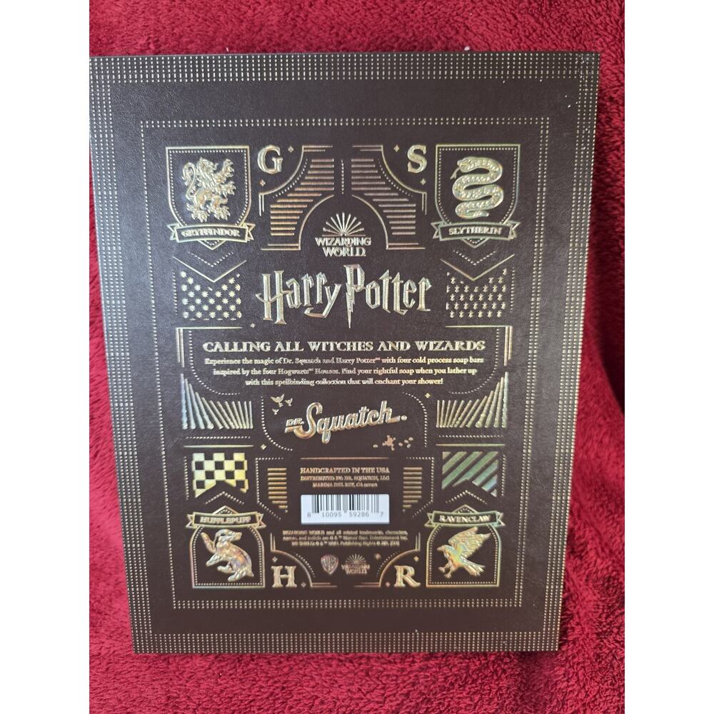 Dr. Squatch Harry Potter Wizarding World Limited Edition 4 piece Soap Set - Picture 5 of 6